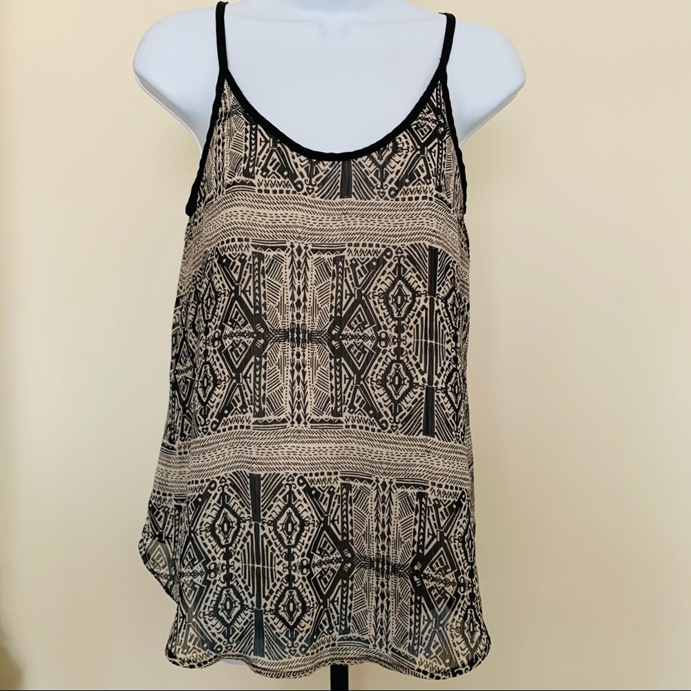 Black and white tank
